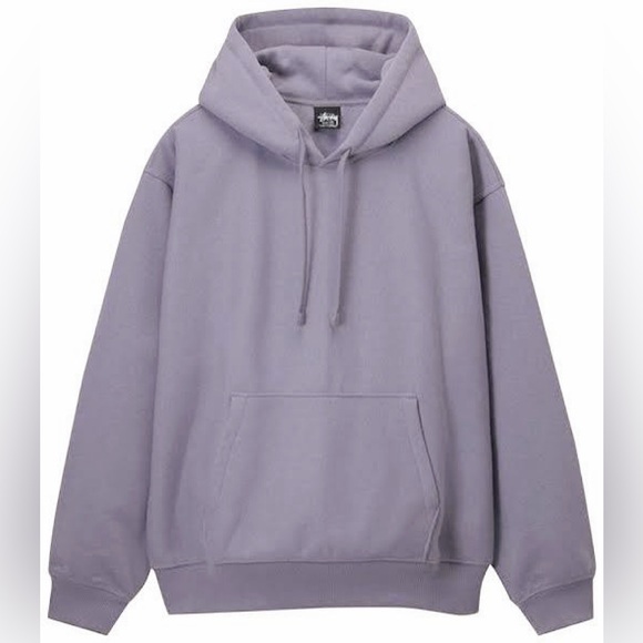 Stussy Back Appliqué Hoodie Size S Mauve Rare Colour Discontinued Style Unisex - Picture 2 of 5